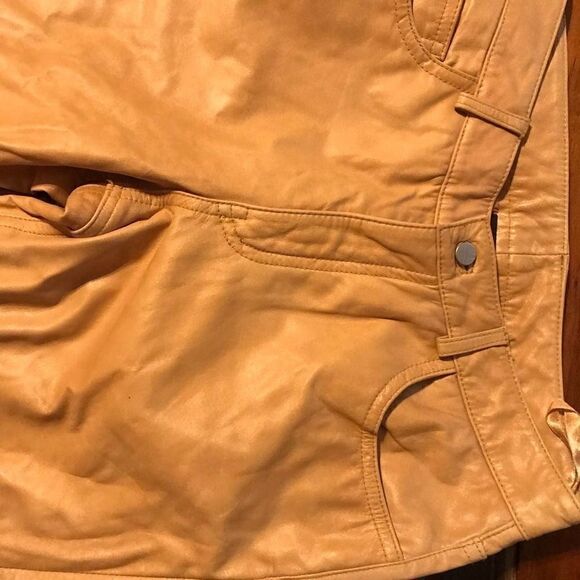 Vintage Express Genuine Leather boot cut pants - Picture 4 of 6